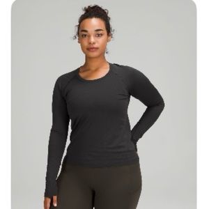 Lululemon Swiftly Tech Long-Sleeve Shirt 2.0 *Race Length Size 6 - Black